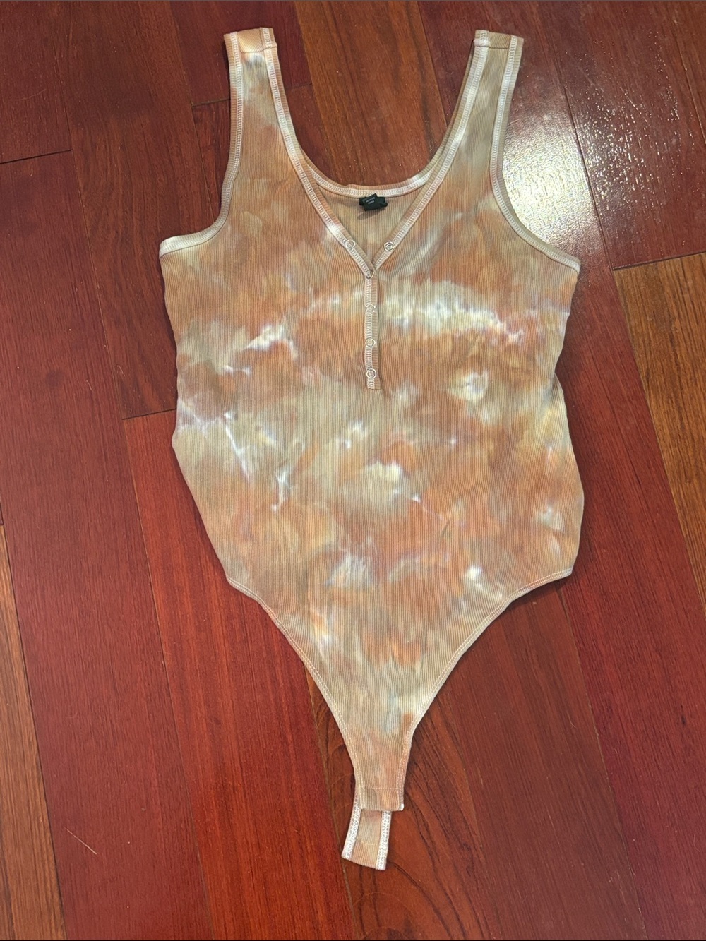 Women’s Tie-Dye Ribbed One-Piece Bodysuit